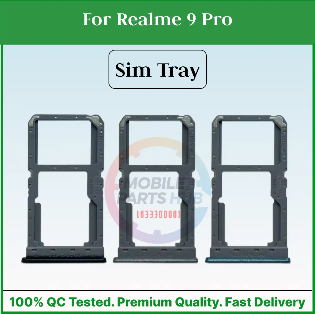 For Realme 9 Pro  Sim Tray Micro SD Card Slot with Sim Ejector Pin Replacement Part Sim Trays & Ejector Pins Price in Bangladesh - Mobile.com.bd