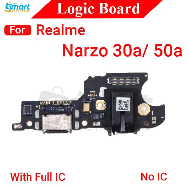 Charging Logic Board For Realme Narzo 30a 50a Charging Port USB Plug PCB Dock Connector Spare parts Charging Port Parts Price in Bangladesh - Mobile.com.bd