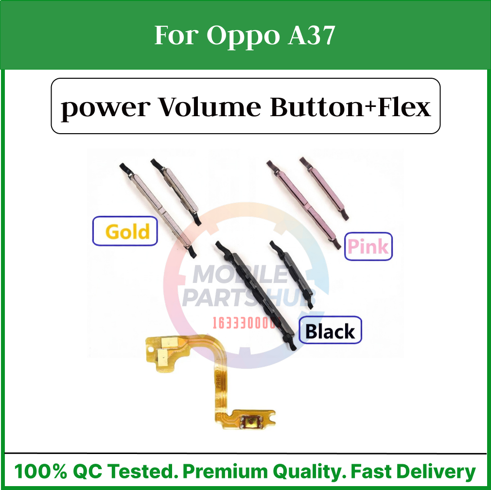 Oppo A37 Power on / off Switch Button Side Volume Up Down Buttons +Flex Cable Replacement Parts Mobile Parts & Accessories Price in Bangladesh - Mobile.com.bd