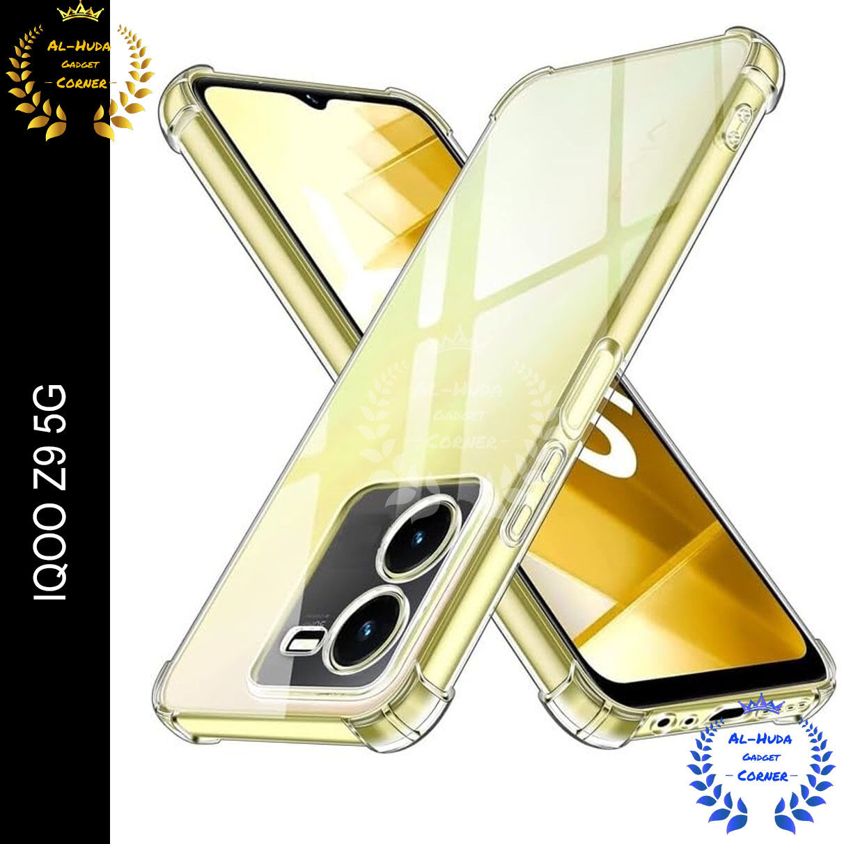 Transparent back cover For iQOO Z9 5G Luxury transparent Protect Back Cover Soft Case