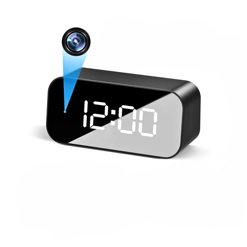 SW-100-Spy Table Clock Hidden Camera Wifi Night Vision - Price in Bangladesh
