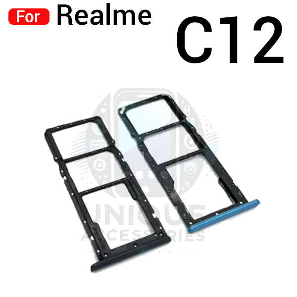 Realme C12 Sim Tray Micro SD Card Slot with Sim Ejector Pin Replacement Parts Sim Trays & Ejector Pins Price in Bangladesh - Mobile.com.bd