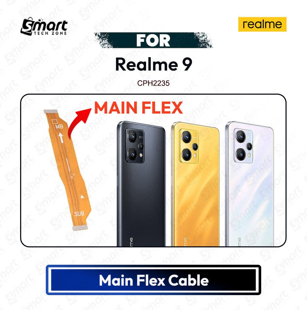 Realme 9 Main Board Motherboard Connector Flex Cable PCB Board Repair Spare Part Replacement | RMX3521 Flex Cable Ribbon Price in Bangladesh - Mobile.com.bd