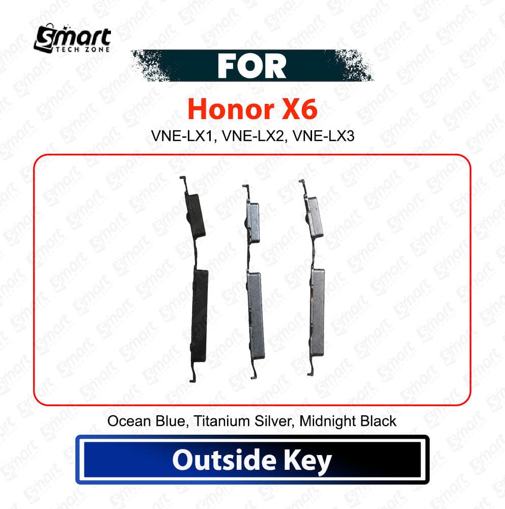 Honor X6 External Side Buttons Set Power On Off Switch Volume Up Down Control Keys Replacement Repair Spare Part Power Volume Flex Price in Bangladesh - Mobile.com.bd