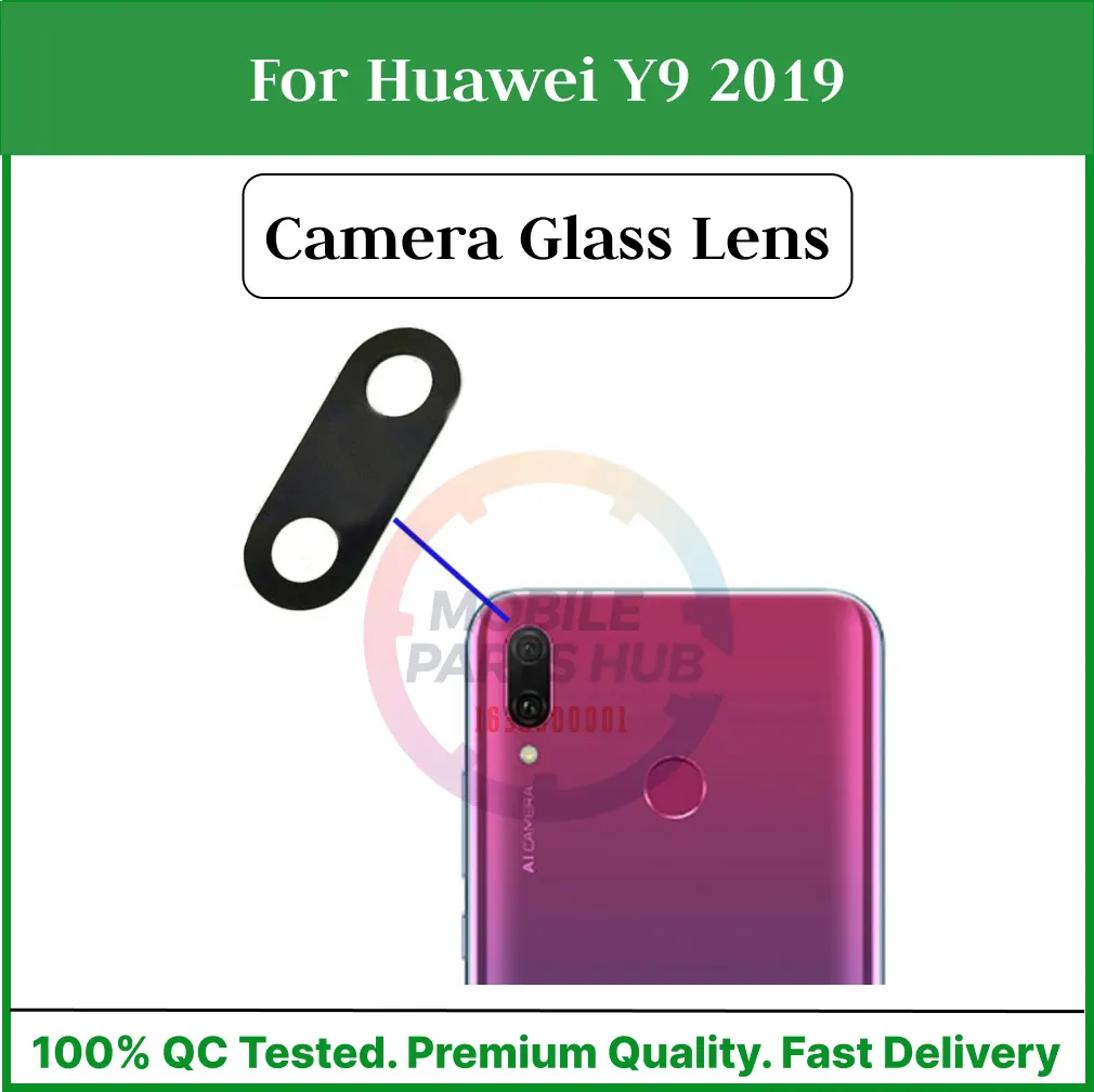 Camera Main Glass Lens for Huawei Y9 2019 Replacement Part (Not Tempered Camera Glass Protector) Mobile Parts & Accessories Price in Bangladesh - Mobile.com.bd