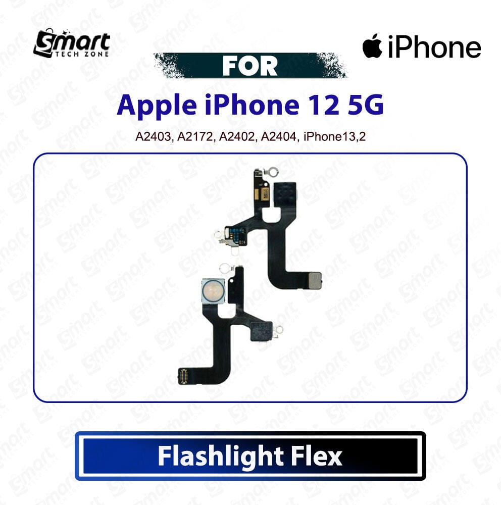Apple iPhone 12 Flashlight Flex Cable With Microphone Light Sensor Proximity Flex Cable Replacement Repair Spare Part - Price in Bangladesh