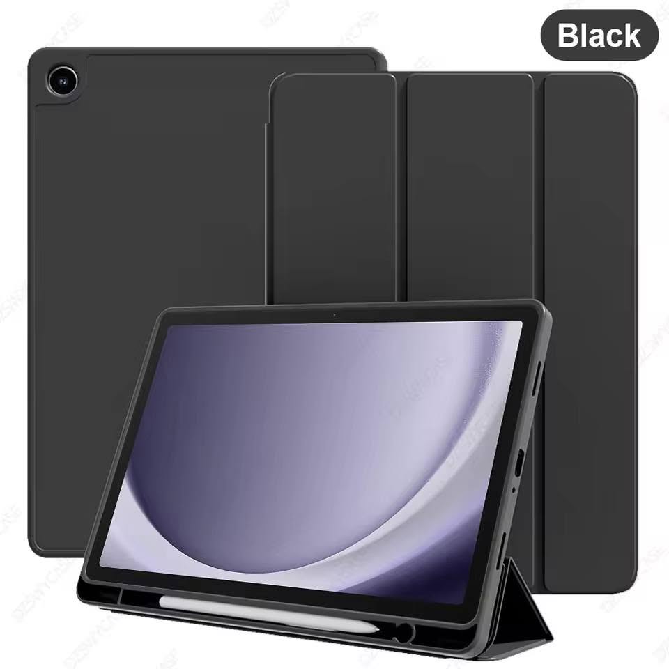 Samsung Tri-fold Flip Slim Case for Samsung Galaxy Tab A9 Plus , A11 Plus – A9+ A11+ Auto Sleep/Wake, Built-in Pencil Holder, Tri-Fold Stand, Slim TPU Back Cover (A9/A11 Plus) (Black) Tablet Cases & Covers Price in Bangladesh - Mobile.com.bd