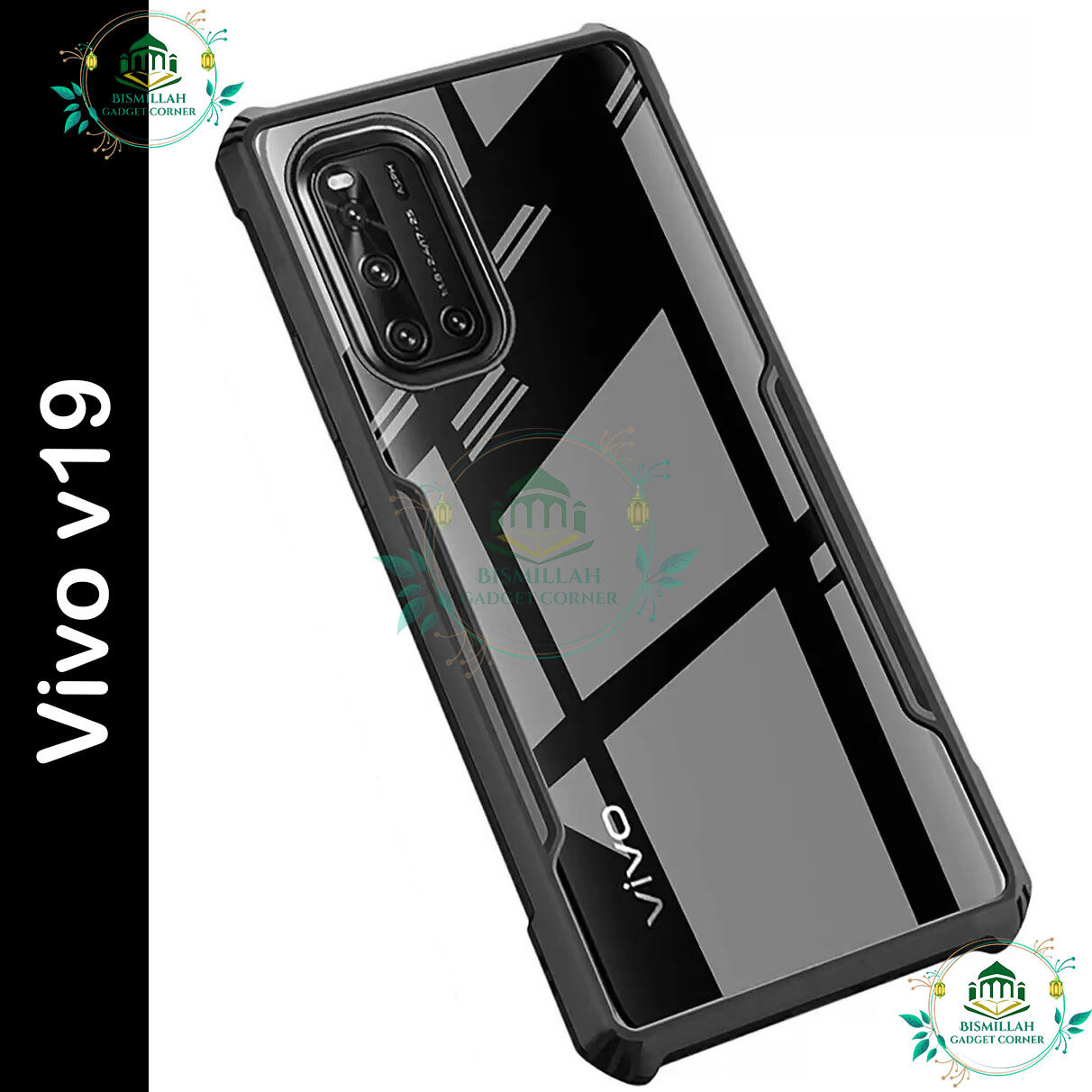 Xundd Back Cover for Vivo v19 Transparent Hybrid Hard PC Back Bumper