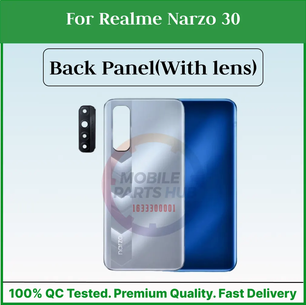 For Realme Narzo 30 Back Panel/Backshell/ Casing +Camera Lens With Logo-All Colors Available Back Panels & Housings Price in Bangladesh - Mobile.com.bd