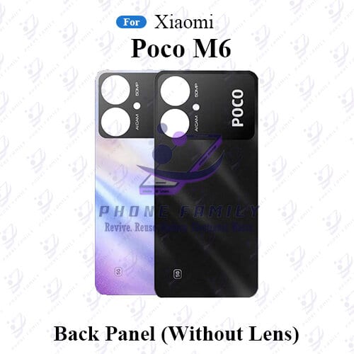 For Xiaomi Poco M6 Back Panel/Backshell/ Casing With Logo-All Colors Available Price in Bangladesh - Mobile.com.bd