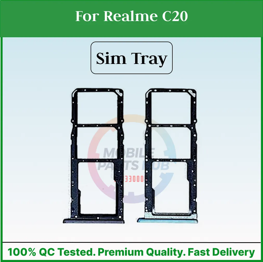 For Realme C20 Sim Tray Micro SD Card Slot with Sim Ejector Pin Replacement Part Sim Trays & Ejector Pins Price in Bangladesh - Mobile.com.bd
