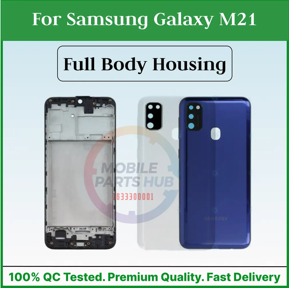 For Samsung Galaxy M21 Full Body Housing ( LCD Frame + Back Panel With Camera Glass ) Mobile Parts & Accessories Price in Bangladesh - Mobile.com.bd