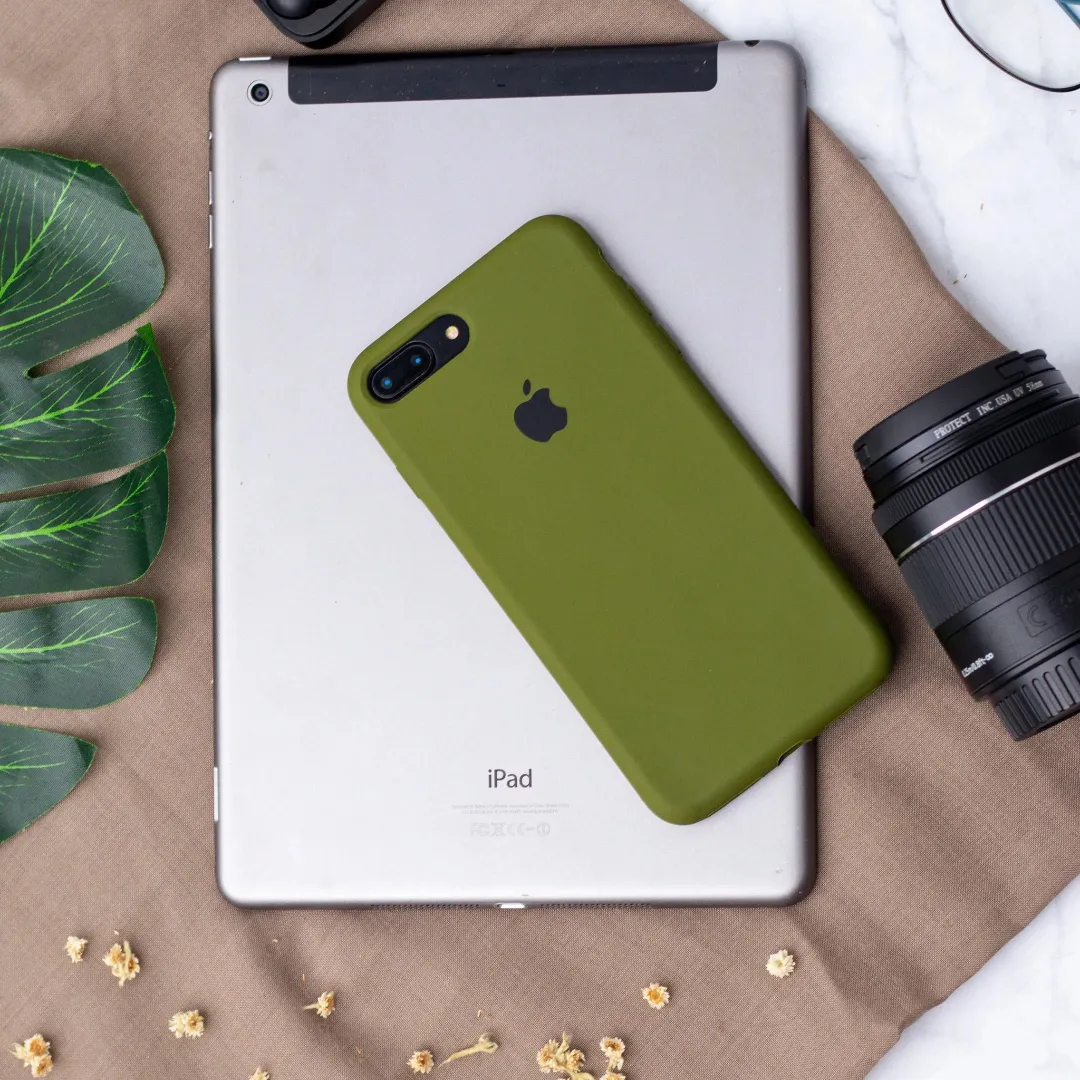 Official Silicone Case For Apple Iphone 7 Plus / 8 Plus (7+/8+) 5.5 Inches With Micro Fiber Padding Inside Super Soft Silky Feel Mobile Phone Back Cover Phone Cases & Covers Price in Bangladesh - Mobile.com.bd