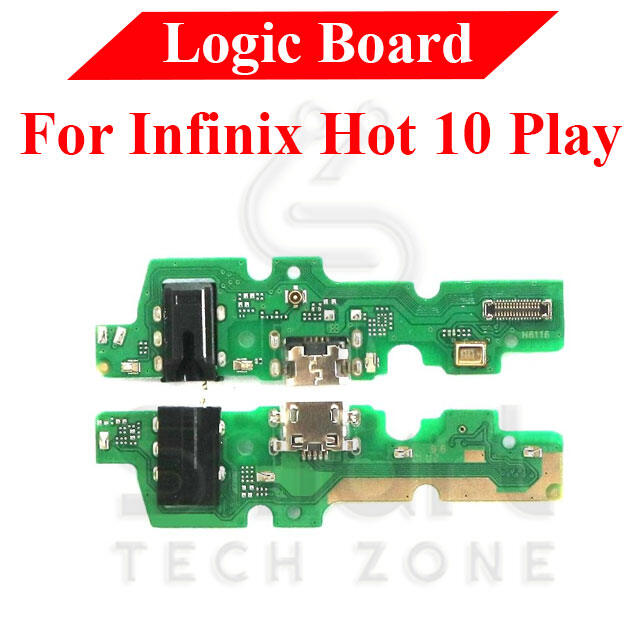 Charging Logic Board For Infinix Hot 10 Play Charging Port USB Plug PCB Dock Connector Spare parts Replacement Parts Price in Bangladesh - Mobile.com.bd