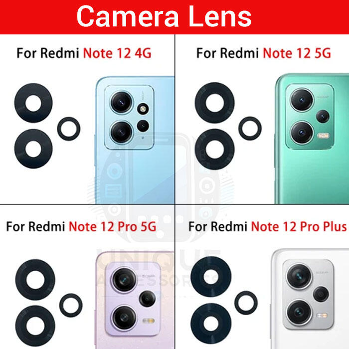 Xiaomi Camera Main Glass Lens for Xiaomi Redmi Note 12/ Pro/ Pro Plus 4G 5G Replacement Part (Not Tempered Camera Glass Protector) Screen & Lens Protectors Price in Bangladesh - Mobile.com.bd