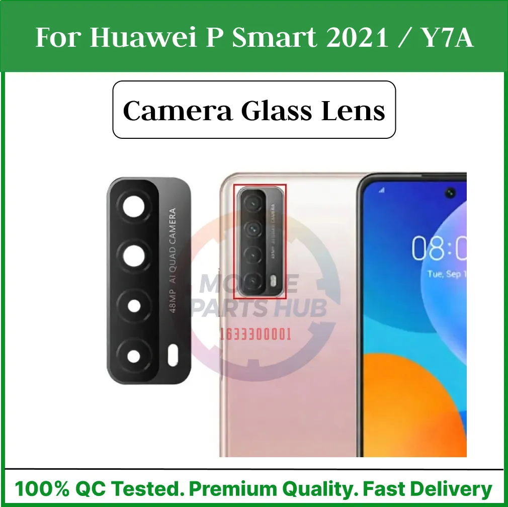 Camera Main Glass Lens for Huawei P Smart 2021 / Y7A Replacement Part (Not Tempered Camera Glass Protector) Mobile Parts & Accessories Price in Bangladesh - Mobile.com.bd