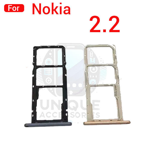 Nokia 2.2 Sim Tray Micro SD Card Slot with Sim Ejector Pin Replacement Parts Sim Trays & Ejector Pins Price in Bangladesh - Mobile.com.bd