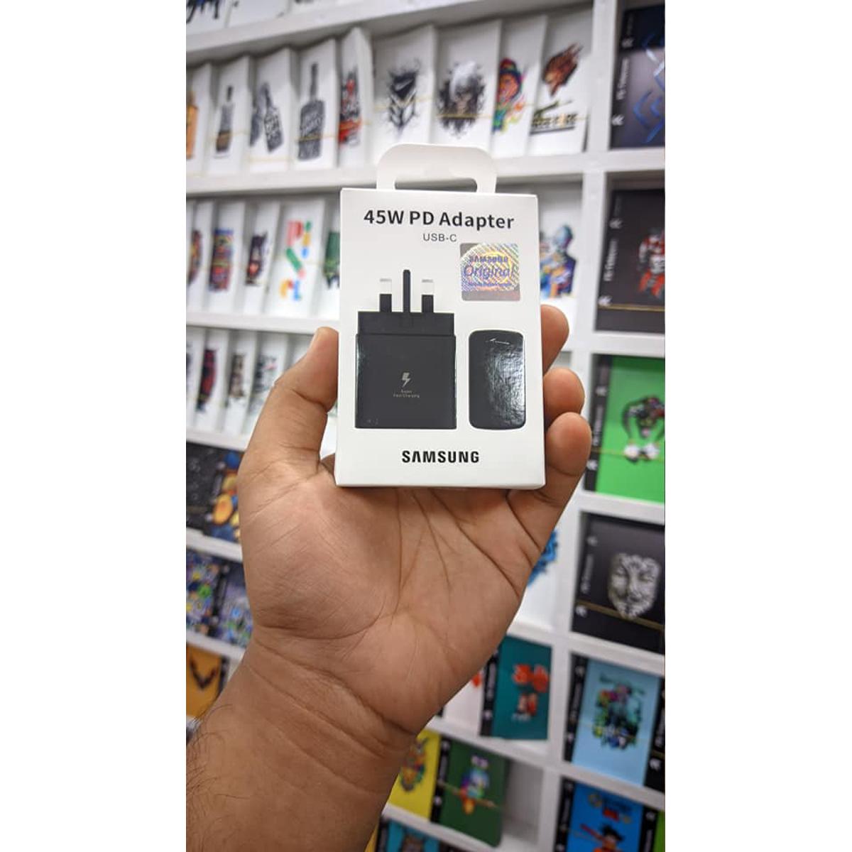 Samsung Premium Official Samsung 45W Watt USB-C PD 3Pin Fast Charging Power Adapter Made in Vietnam Chargers Price in Bangladesh - Mobile.com.bd