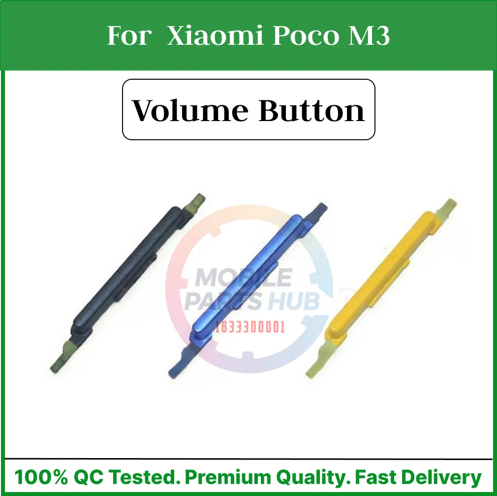 Compatible with Xiaomi Poco M3 External Side Buttons Volume Control Button Outside Side Keys - Price in Bangladesh