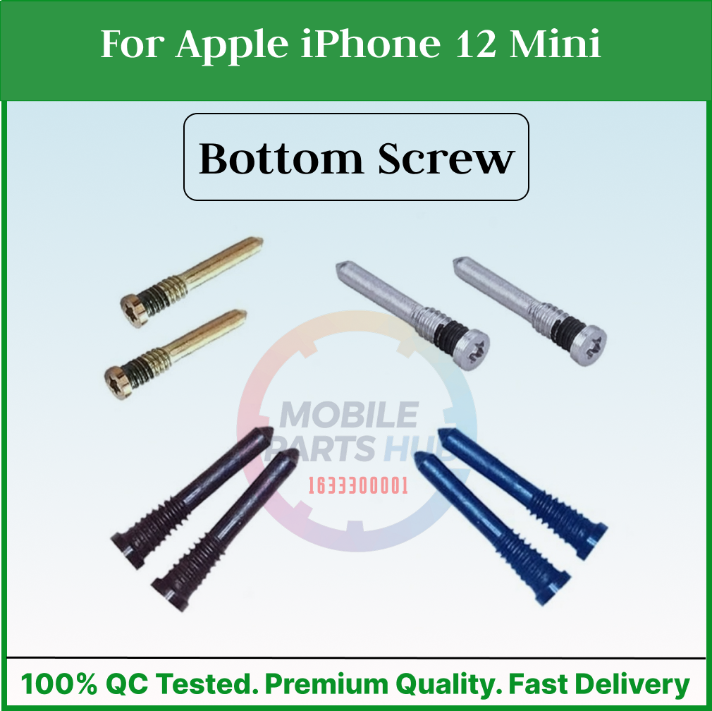 For Apple iPhone 12 Mini New Bottom Screw Pentalobe Dock Connector Screw Replacemnt Parts Mobile Parts & Accessories Price in Bangladesh - Mobile.com.bd