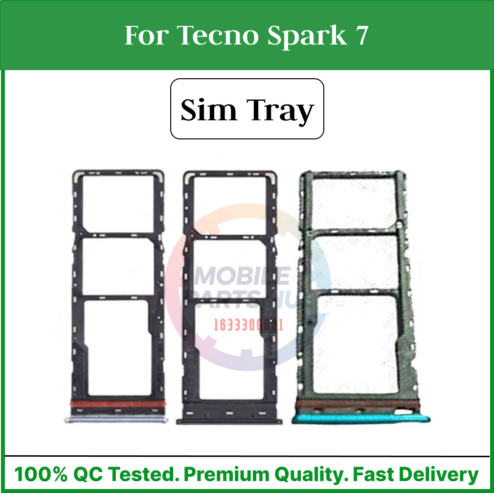 For Tecno Spark 7 Sim Tray Micro SD Card Slot with Sim Ejector Pin Replacement Parts Mobile Parts & Accessories Price in Bangladesh - Mobile.com.bd