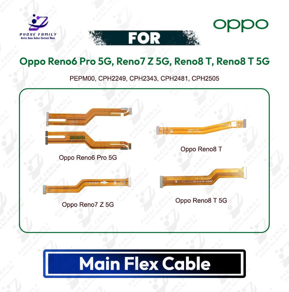 Oppo Reno6 Pro 5G, Reno7 Z 5G, Reno8 T, Reno8 T 5G Main Board Motherboard Connector Flex Cable - Price in Bangladesh