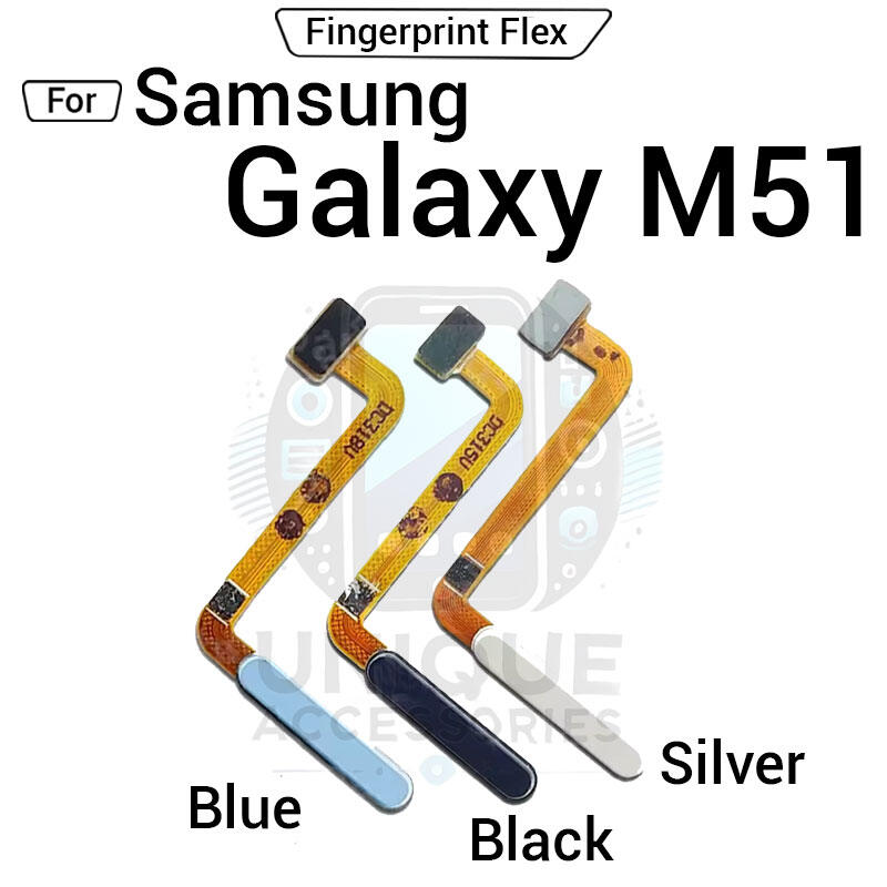 Samsung Power Button Fingerprint Sensor Flex Cable For Samsung Galaxy M51 ON OFF Key Sensor Home Touch Fingerprint Sensor Flex Ribbon Price in Bangladesh - Mobile.com.bd