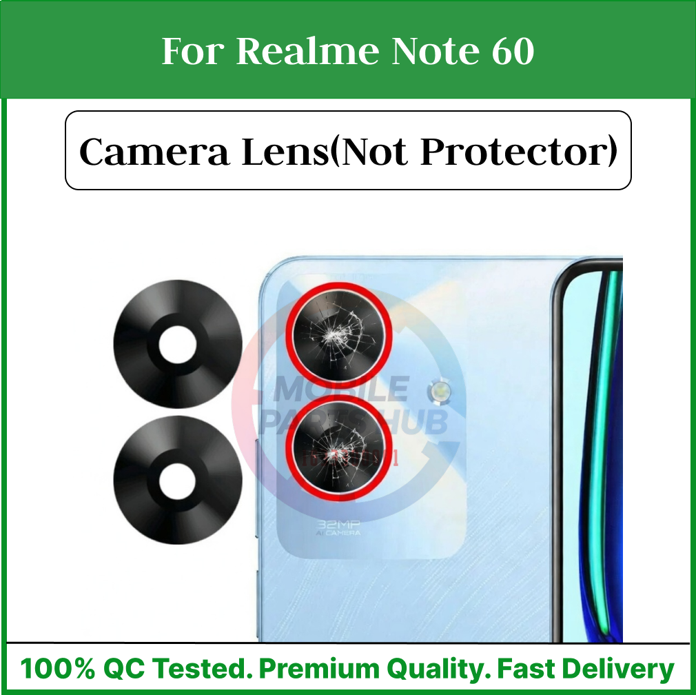 Camera Main Glass Lens for Realme Note 60 Replacement Part (Not Tempered Camera Glass Protector) Mobile Parts & Accessories Price in Bangladesh - Mobile.com.bd