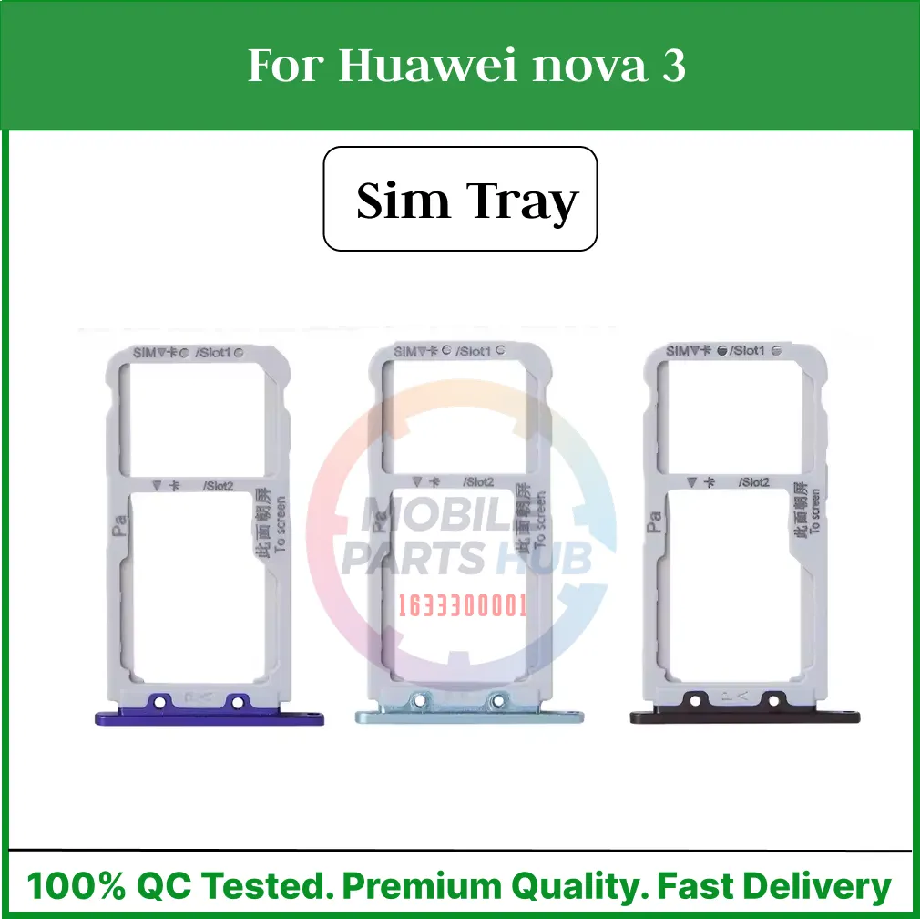 Huawei nova 3 Sim Tray Micro SD Card Slot with Sim Ejector Pin Replacement Part Sim Trays & Ejector Pins Price in Bangladesh - Mobile.com.bd