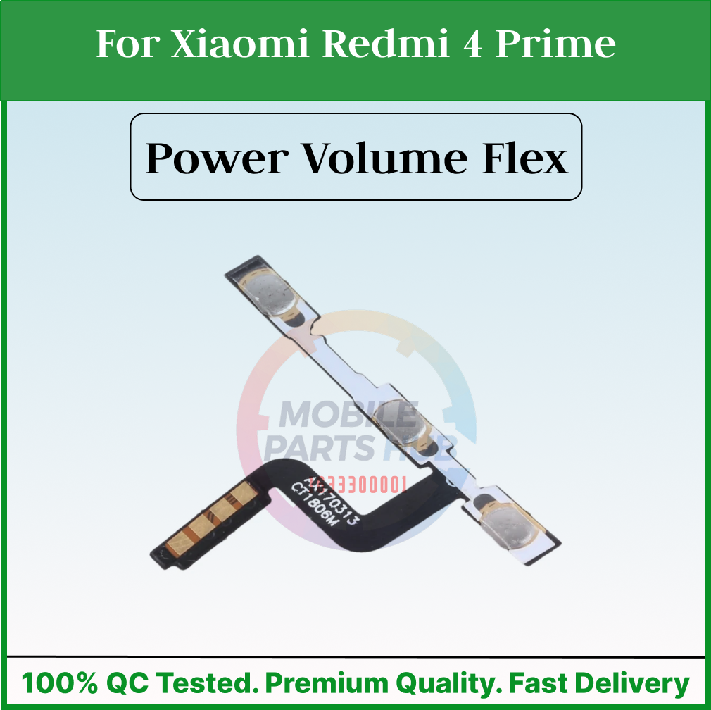 For Xiaomi Redmi 4 Prime Volume Power Flex Cable On Off Power Volume Switch Side Button Flex Ribbon Repair Parts Mobile Parts & Accessories Price in Bangladesh - Mobile.com.bd