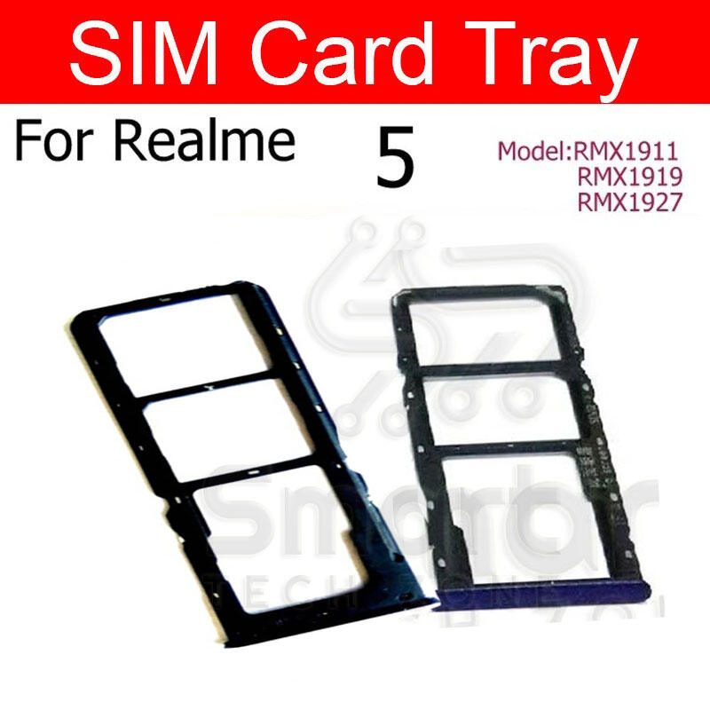 Realme 5 RMX1911 RMX1919 RMX1927 Sim Tray Micro SD Card Slot with Sim Ejector Pin Replacement Part Replacement Parts Price in Bangladesh - Mobile.com.bd