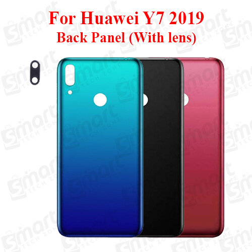 For Huawei Y7 2019 Back Panel/Backshell/ Casing +Camera lens+ Side Buttion With Logo-All Colors Available - Price in Bangladesh