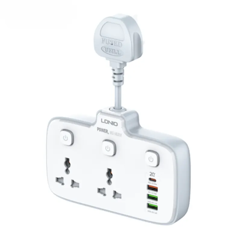 LDNIO SC2413 PD & QC3.0 2 Universal Outlets Power Socket - Price in Bangladesh