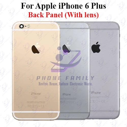For Apple iPhone 6 Plus Back Panel/Backshell/ Casing +Camera Lens With Logo-All Colors Available Price in Bangladesh - Mobile.com.bd