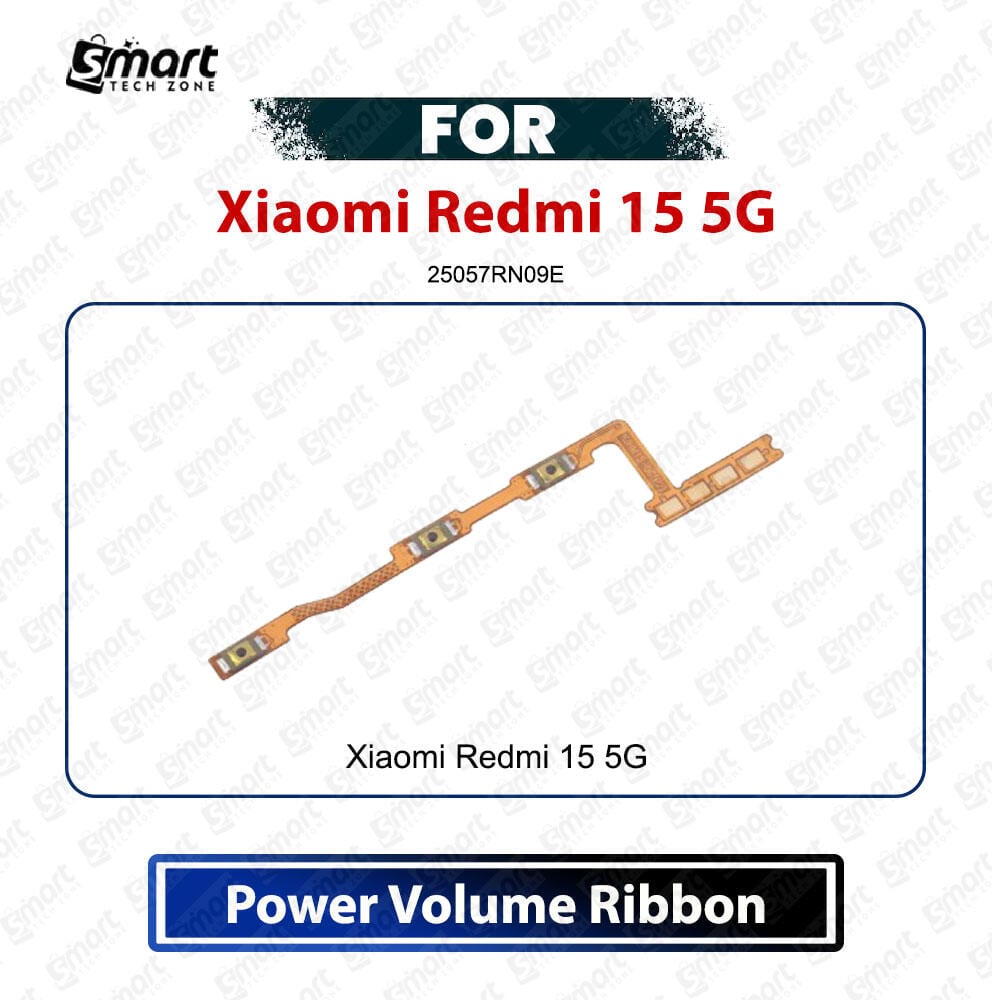 Xiaomi Redmi 15 5G Power On Off Switch Volume Up Down Side Button Flex Cable Replacement Spare Part (Model 25057RN09E) - Price in Bangladesh
