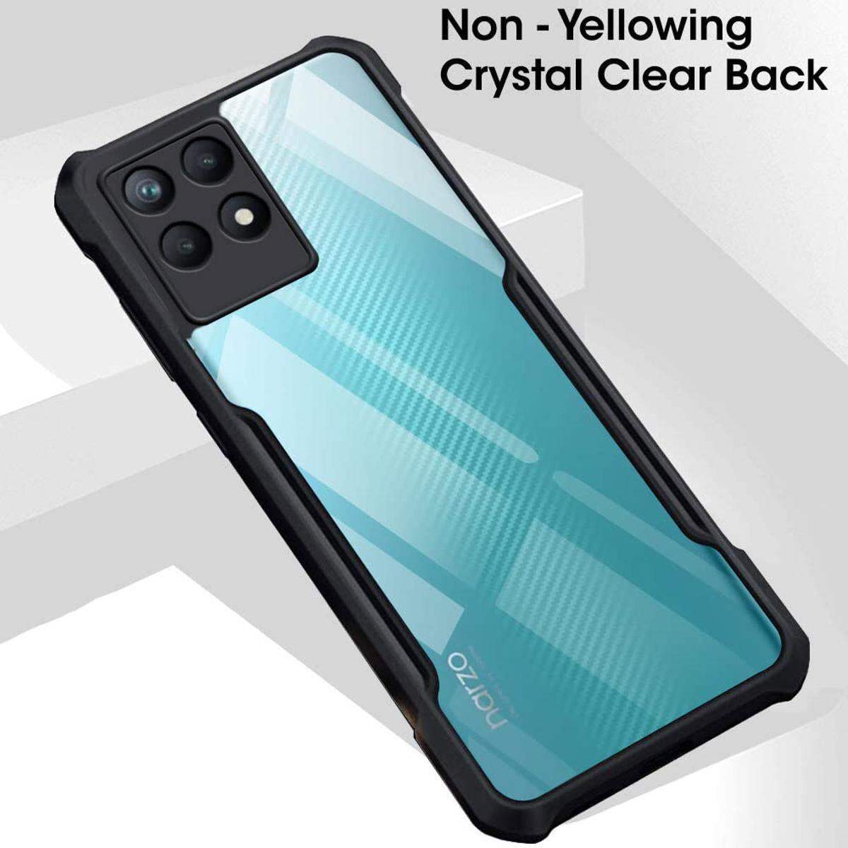 Realme Narzo 50 Case Edge-Reinforced Shockproof Hard Transparent Phone Cover