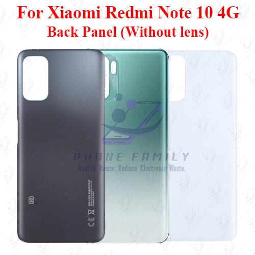 For Xiaomi Redmi Note 10 4G Back Panel/Backshell/ Casing With Logo-All Colors Available Price in Bangladesh - Mobile.com.bd