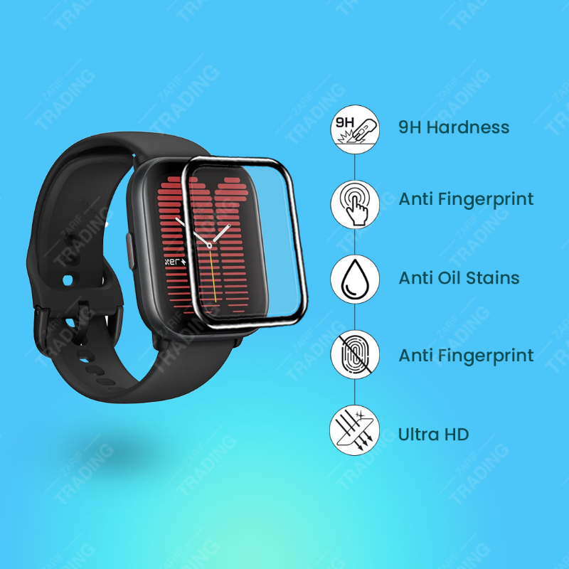 Amazfit Active Smart Watch Full Coverage Plastic Screen Protector Screen Protectors Price in Bangladesh - Mobile.com.bd