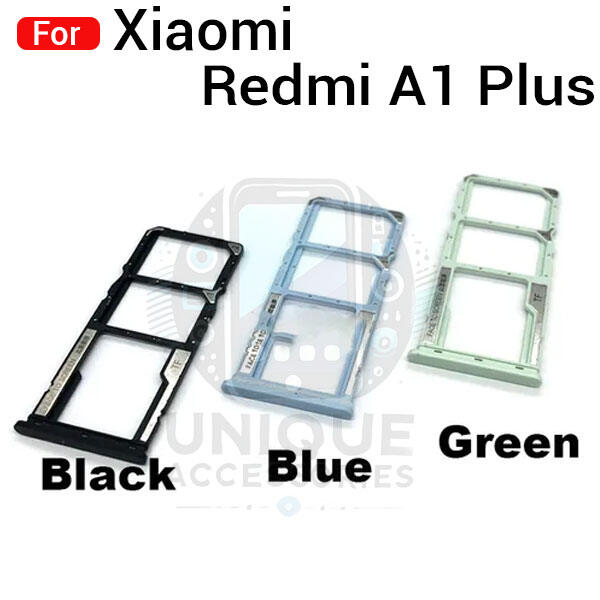 Xiaomi Redmi A1 Plus Sim Tray Micro SD Card Slot with Sim Ejector Pin Replacement Parts - Price in Bangladesh