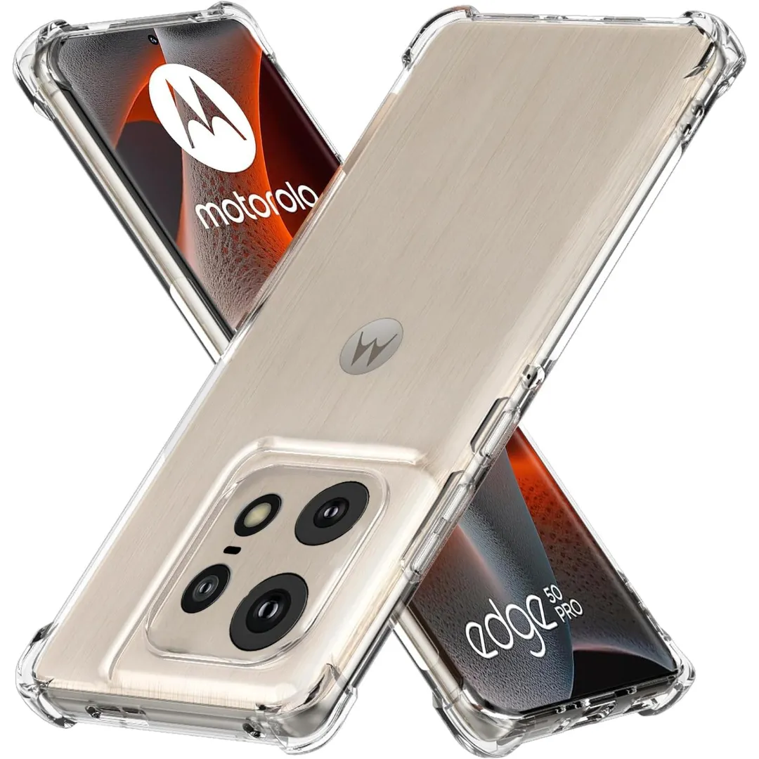 For Motorola Edge 50 Pro 5G Premium Silicone Case Crystal Clear Soft Tpu Ultra-Thin Transparent Flexible Protective Mobile Phone Back Cover