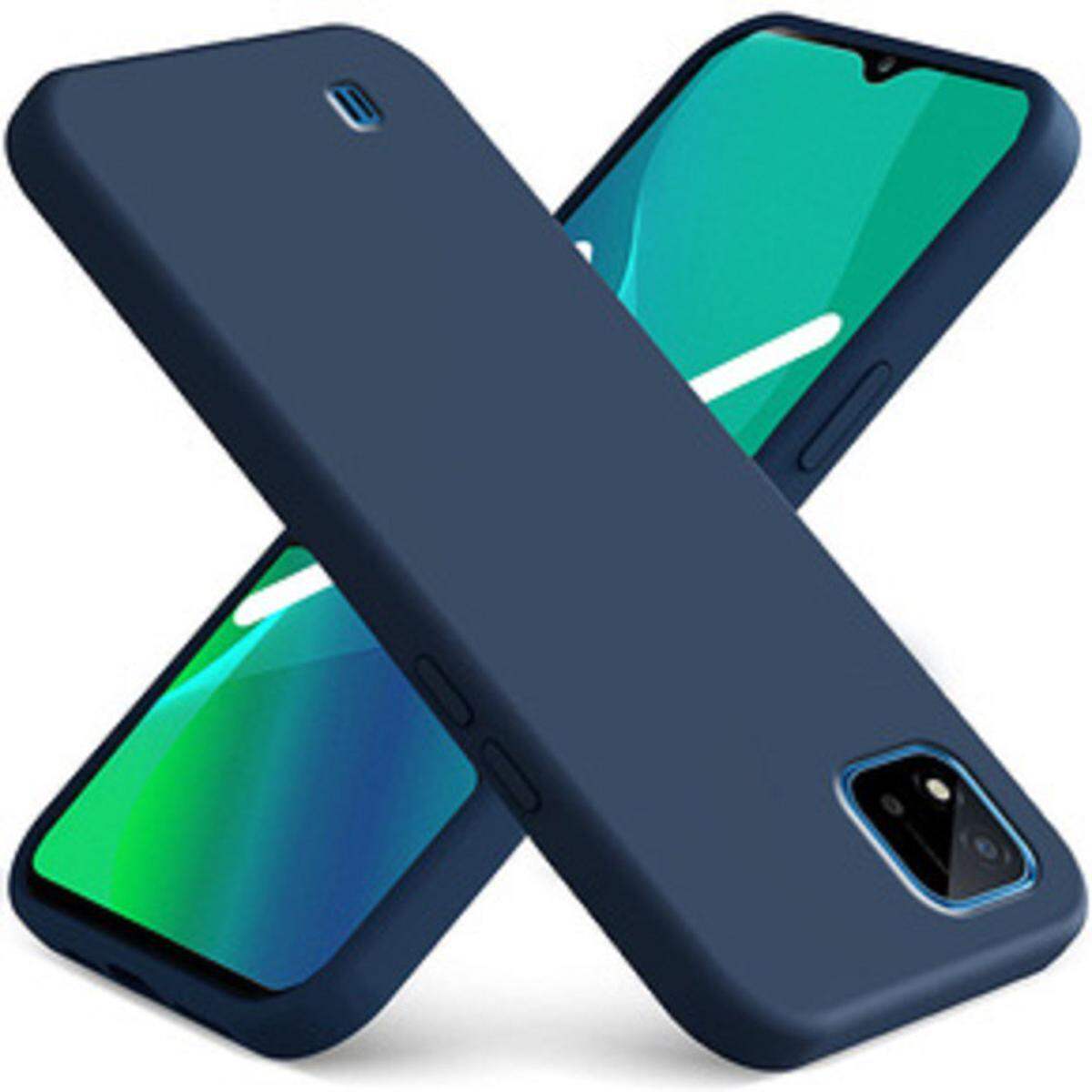 Realme For Realme C25Y C21Y Case Liquid Silicone Matte Shockproof Camera Protiction Soft Phone Cover Case & Cover Price in Bangladesh - Mobile.com.bd