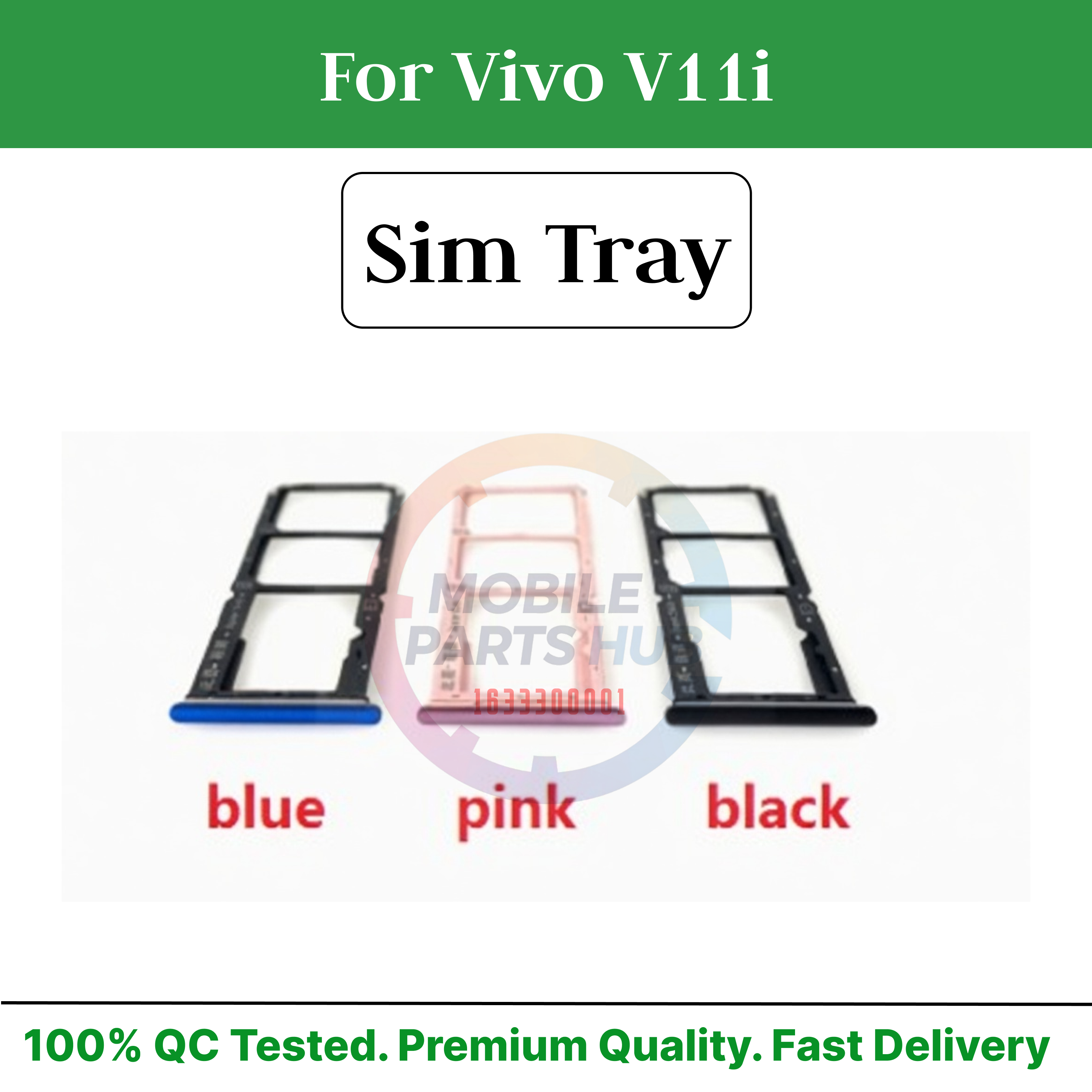 Vivo V11i  Sim Tray Micro SD Card Slot with Sim Ejector Pin Replacement Parts Mobile Parts & Accessories Price in Bangladesh - Mobile.com.bd