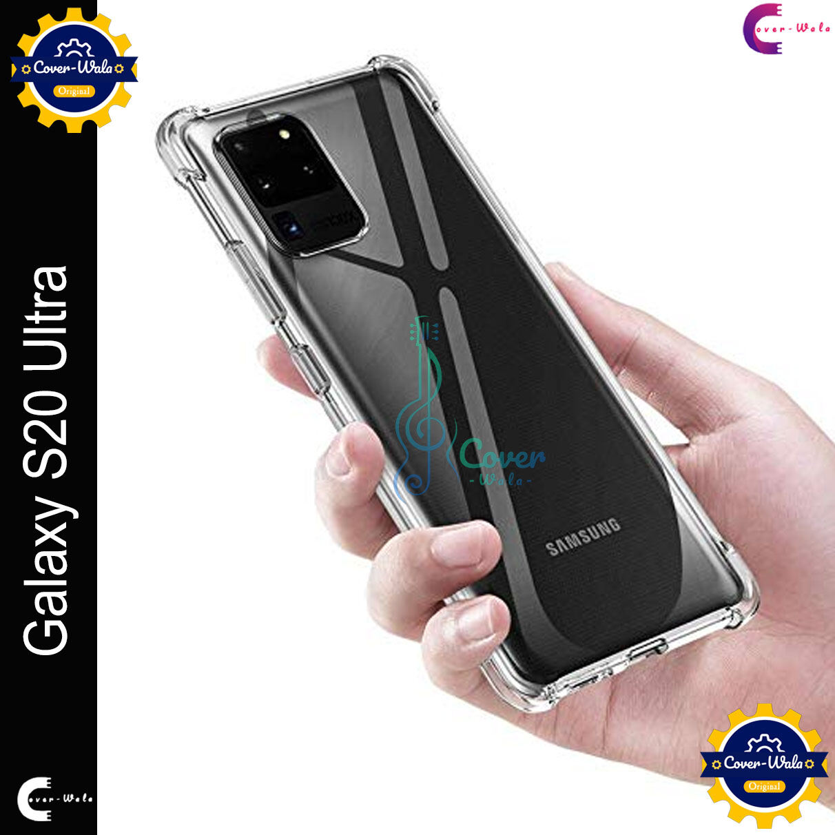 Samsung Transparent back cover For Samsung Galaxy S20 Ultra 5G Luxury transparent Protect Back Cover Soft Case Case & Cover Price in Bangladesh - Mobile.com.bd