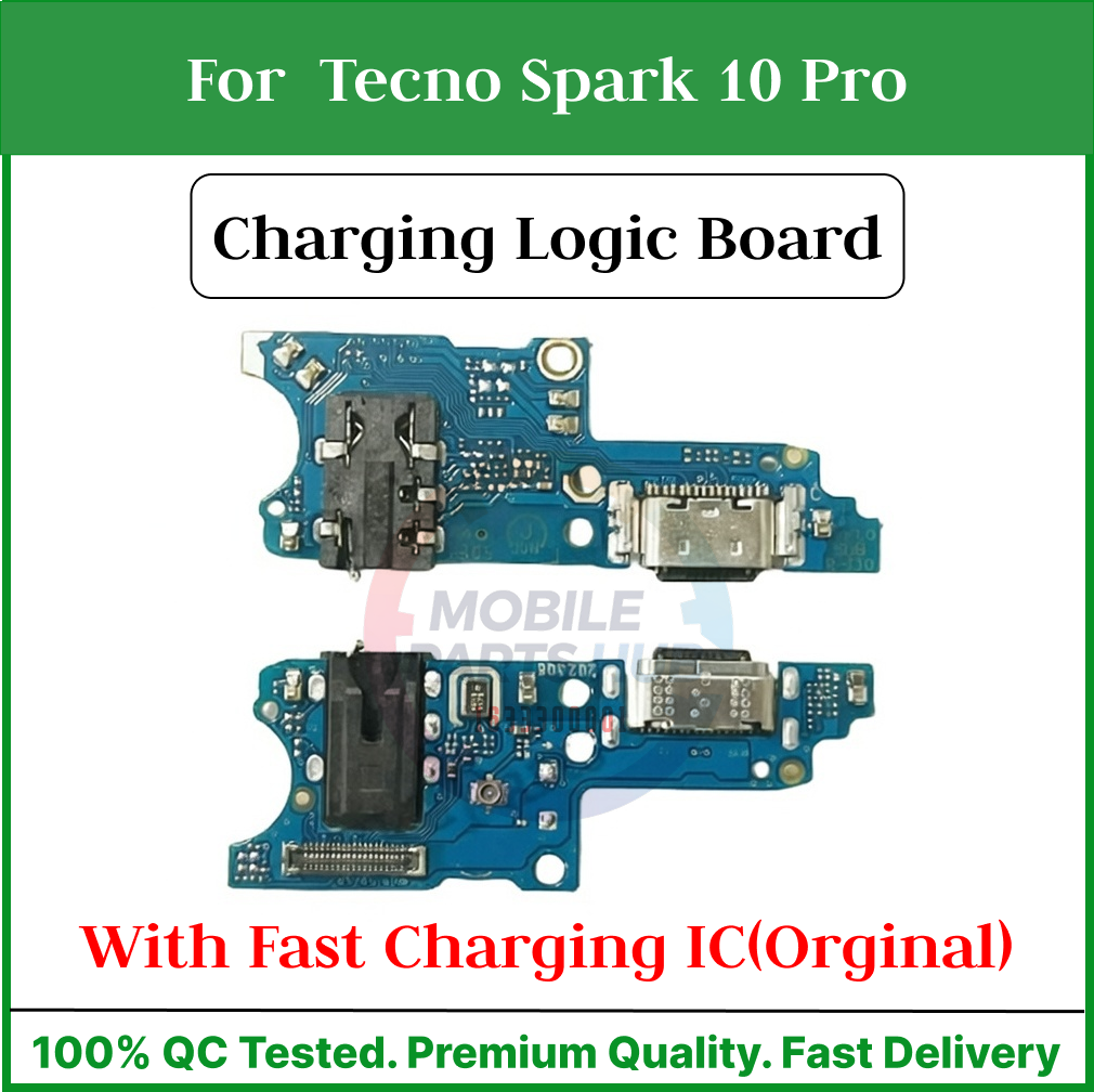 Charging Logic Board For  Tecno Spark 10 Pro Charging Port For USB Plug PCB Dock Connector Replacement Parts Mobile Parts & Accessories Price in Bangladesh - Mobile.com.bd