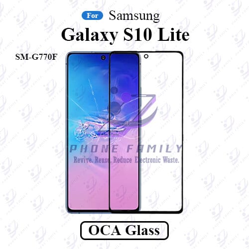 For Samsung Galaxy S10 Lite SM-G770F LCD Display Touch Screen Front Glass Lens + Lamination OCA , Not Tempered Glass Protector Oca Glass Price in Bangladesh - Mobile.com.bd
