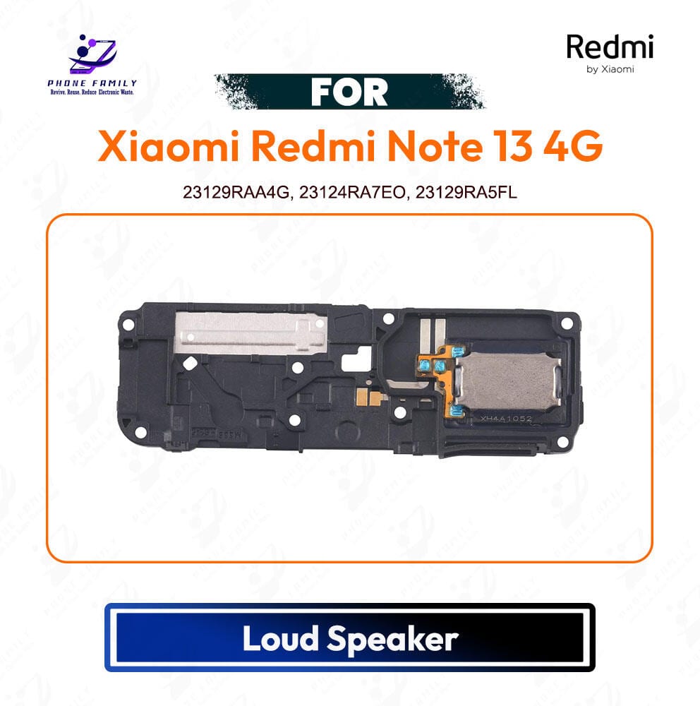 Xiaomi Redmi Note 13 4G Loud Speaker Ringer Buzzer Module Sound Speaker Repair Replacement Spare Part for 23129RAA4G, 23124RA7EO, 23129RA5FL - Price in Bangladesh