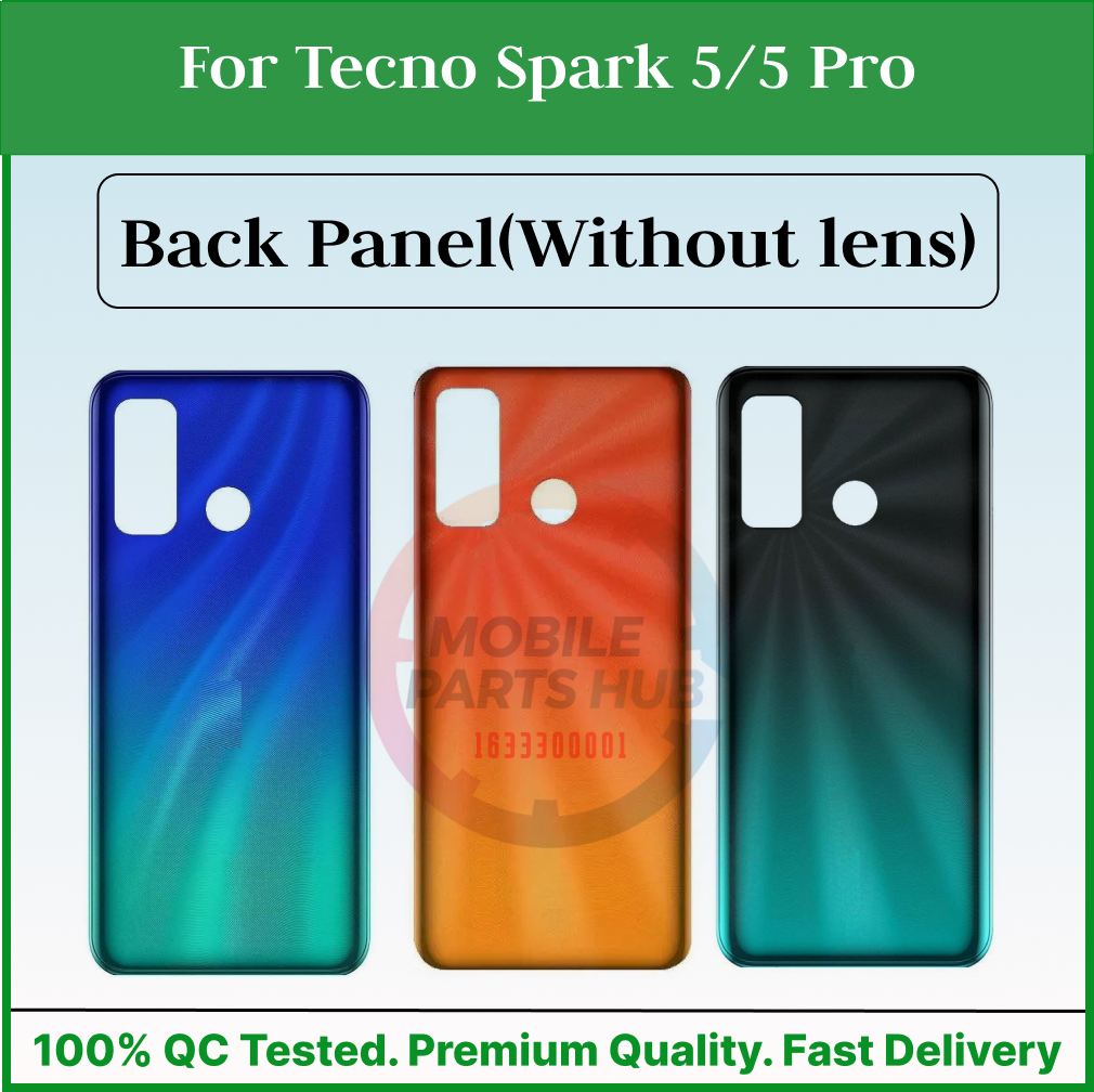 For Tecno Spark 5/5 Pro Back Panel/Backshell/ Casing + Side Button With Logo-All Colors Available Mobile Parts & Accessories Price in Bangladesh - Mobile.com.bd
