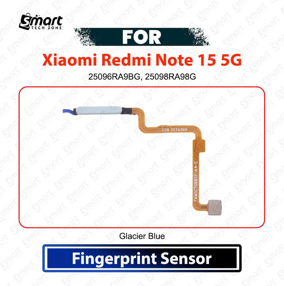 Xiaomi Redmi Note 15 5G Fingerprint Sensor Flex Cable Home Button Scanner Replacement Repair Spare Part 25096RA9BG, 25098RA98G - Price in Bangladesh