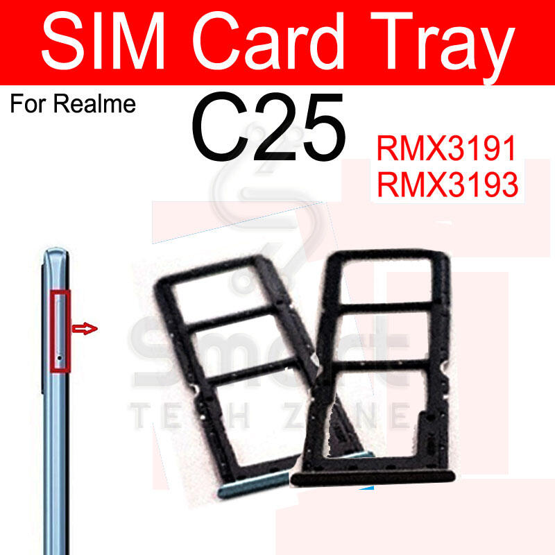 Realme C25 Sim Tray Micro SD Card Slot with Sim Ejector Pin Replacement Part Replacement Parts Price in Bangladesh - Mobile.com.bd