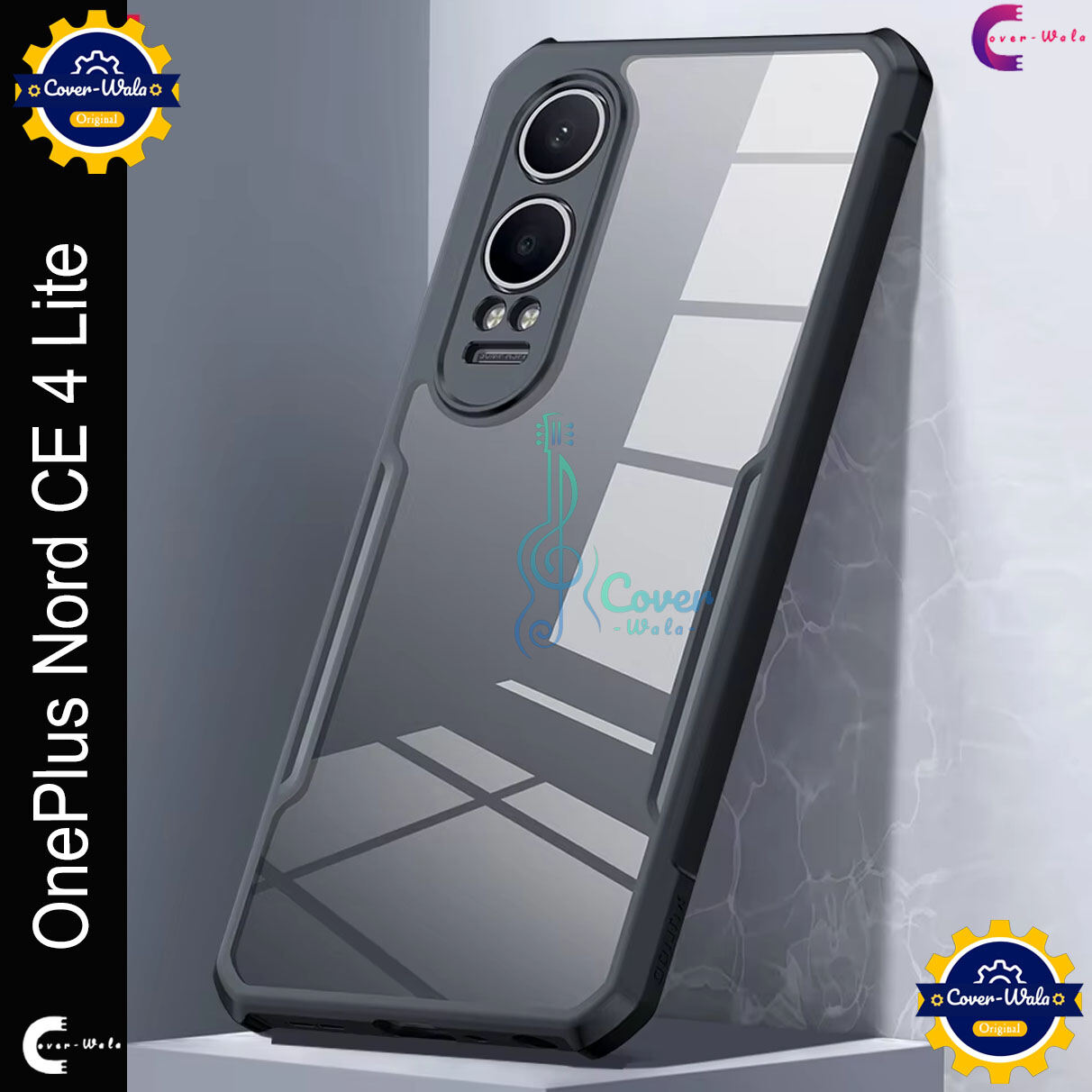 Xundd Back Cover for OnePlus Nord CE4 Lite 5G / 1+ Nord CE4 Lite 5G / OPPO K12x 5G Transparent Hybrid Hard PC Back Bumper
